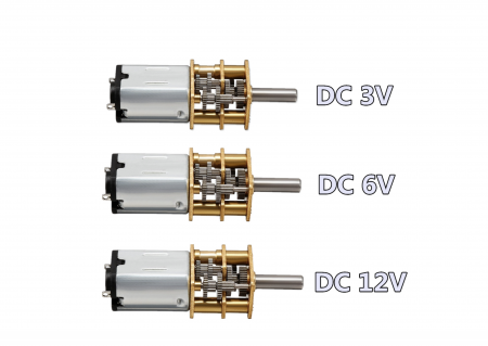 Micro Metal - Motor de reducere micro DC GA12-N20, 6V, 100 RPM, cu angrenaje metalice