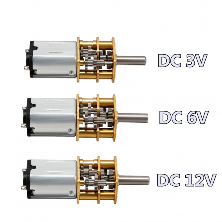Micro Metal - Motor mic de reducere a vitezei cu angrenaje metalice DC GA12-N20, 6V, 75 RPM