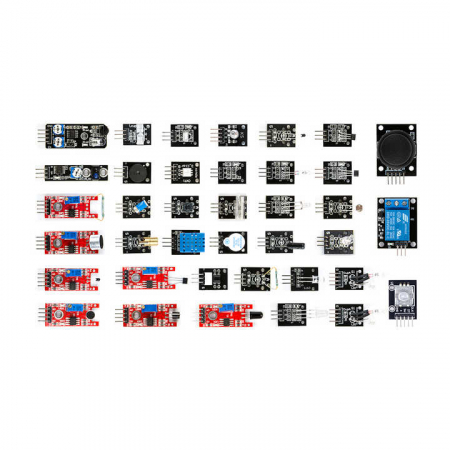 Pentru Incepatori - Kit Senzori 37pcs cu Tutorial in Cutie de Hartie