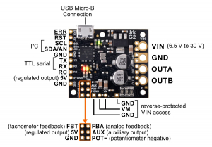 Controlor de motor USB Jrk G2 18v19 cu feedback [8]