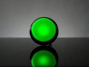 Butoane, Tastaturi - Buton Arcade cu LED verde - 60mm