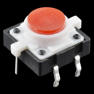 Butoane, Tastaturi - Buton tactil cu LED - Rosu
