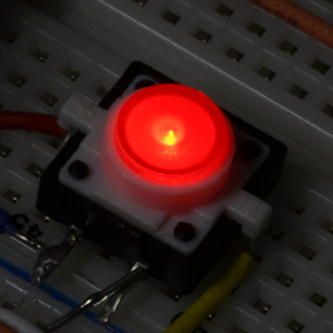 Buton tactil cu LED - Rosu [3]