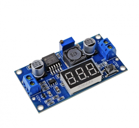 Regulator Step-Down - Modul LM2596S cu voltmetru LED si reglabil de tip step-down