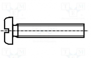 Suruburi, Piulite, Conectare - Set surub otel 3 mm (M3) X 35 mm (10 bucati)