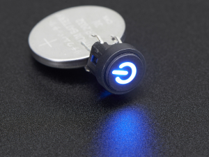 Butoane, Tastaturi - Mini  Momentary Pushbutton - Albastru