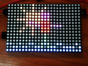 Matrice de led-uri 8X8 RGB , inlantuibila [1]