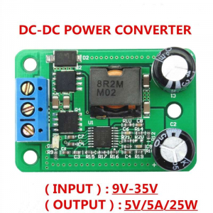 Modul convertor DC-DC 24V/12V la 5V/5A [4]