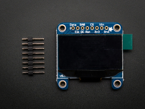 Monochrome 1.3" 128x64 OLED graphic display [2]