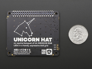 Pimoroni Unicorn Hat - 8x8 RGB LED Shield pentru Raspberry Pi A+/B+ [2]
