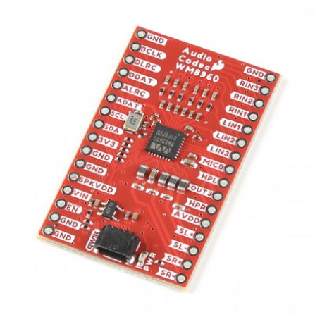 Audio - Breakout codec audio SparkFun - WM8960 (Qwiic)