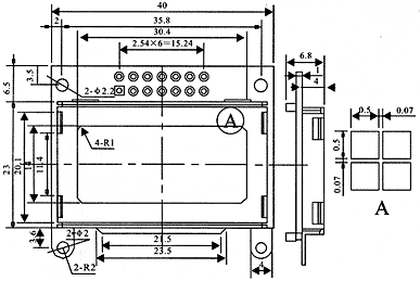 Pololu LCD 8×2 caractere, rama neagra, interfata paralela [2]