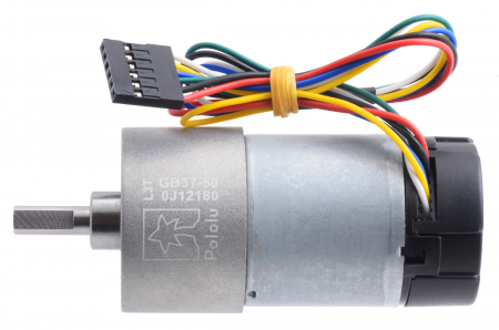 Pololu motor electric 12V, 50:1, 37Dx70L, pinion elicoidal, 64CPR [1]