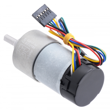 Pololu motor electric 12V, 50:1, 37Dx70L, pinion elicoidal, 64CPR [3]