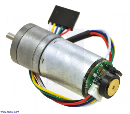 Motor 25D - Pololu motor electric 34:1 25Dx64L HP 6V, codificator 48 CPR