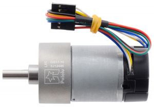 Pololu motor electric metalic, 10:1, 37Dx65L, 12V, pinion elicoidal [1]