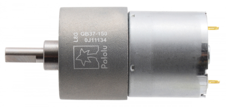 Pololu motor electric metalic 12V, 1501, 37Dx57L, pinion elicoidal [1]