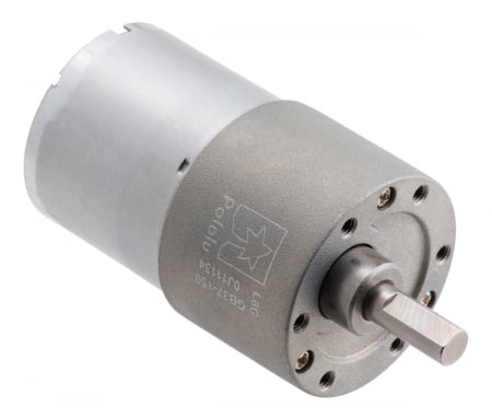 Motor 37D - Pololu motor electric metalic 12V, 1501, 37Dx57L, pinion elicoidal