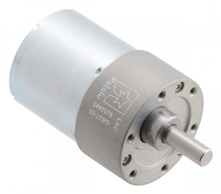 Motor 37D - Pololu motor electric metalic 24V, 10:1, 37Dx50L, pinion elicoidal