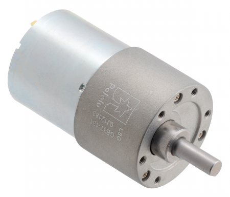 Motor 37D - Pololu motor electric metalic 24V, 131:1, 37Dx57L, pinion elicoidal
