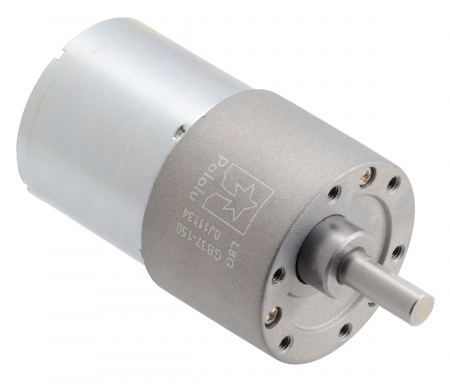 Motor 37D - Pololu motor electric metalic 24V, 1501, 37Dx57L, pinion elicoidal