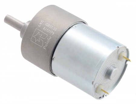 Pololu motor electric metalic 24V, 30:1, 37Dx52L, pinion elicoidal [1]