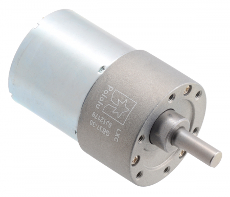 Motor 37D - Pololu motor electric metalic 24V, 30:1, 37Dx52L, pinion elicoidal