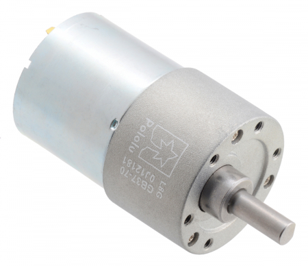 Motor 37D - Pololu motor electric metalic 24V, 70:1, 37Dx54L, pinion elicoidal