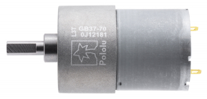 Pololu motor electric metalic, 70:1, 37Dx54L, 12V, pinion elicoidal [1]