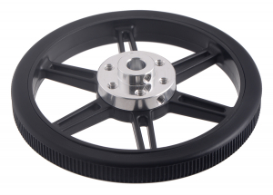 Roti Pololu cu mai multi butuci si insertii pentru axuri de 3mm si 4mm 80mm - Negru [11]