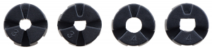 Roti Pololu  pentru axuri de 3mm si 4mm , 80 mm - Alb [9]