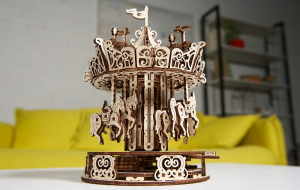 Puzzle mecanic 3D Ugears Carusel [12]