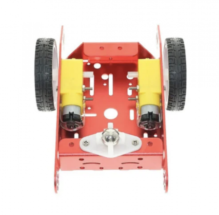 Kit sasiu masina rosu 2WD din aluminiu pentru robot inteligent [1]