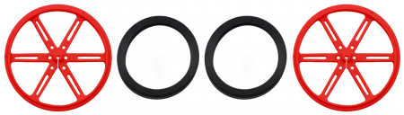 Roti Pololu 90×10mm rosii [6]