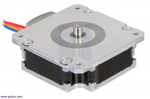 Stepper - Sanyo Pancake Stepper Motor: Bipolar, 200 Steps/Rev, 50×16mm, 5.9V, 1 A/Phase