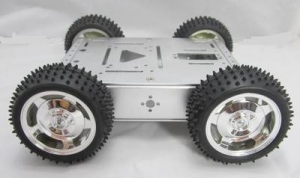 Kit Roboti - Sasiu tanc robotic metalic cu roti mari