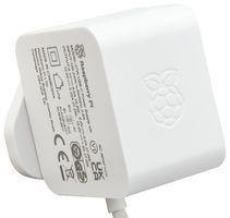 Alimentare - SBC, RPI 5-Accessories, 27W USB-C Power supply unit, White, US 1