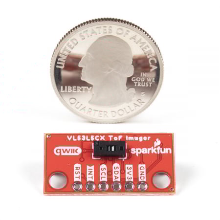 Senzor distanta SparkFun QWiic Mini ToF Imager cu VL53L5CX [3]