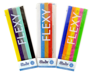 3Doodler - Set filamente flexibile pentru 3Doodler - multicolore, FLEXY, Mix 3, Super Fruit