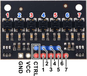 Bara senzori linie digitali 7 QTRX-HD-07RC [4]