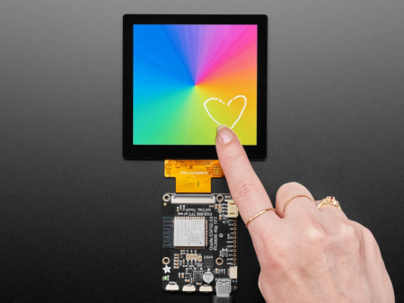 Arduino Original - Square RGB TTL TFT Display - 4" 480x480 - With Capacitive Touch - TL040WVS03CT