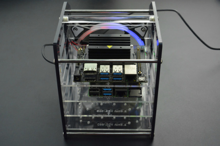 Cutii - Turn cu rafturi DF Robot pentru Raspberry Pi 4B/3B & Jetson Nano