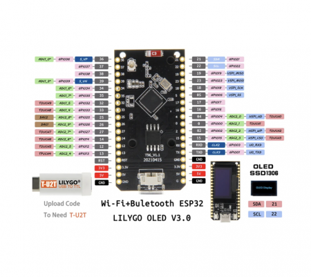 Modul OLED 3.0 ESP32, 4M, WiFi, BT [3]