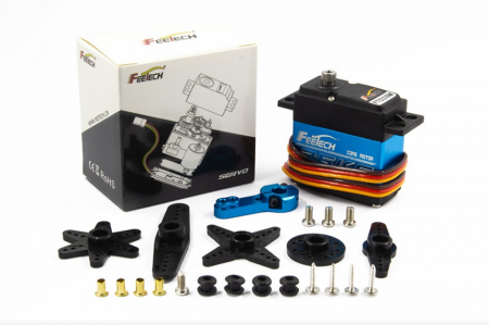 Arduino Original - Waterproof FEETECH FT5330M 7.4V 180 Degree High Speed Metal Gear Digital Servo Torque:35KG 1