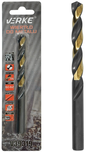 Burghiu metal HSS cu acoperire din titan 10,5mm [1]