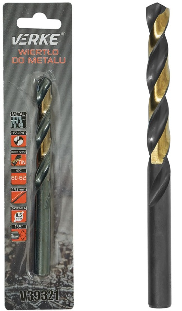 Burghiu metal HSS cu acoperire din titan 11,5mm [2]