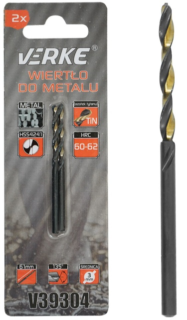 Burghiu metal HSS cu acoperire din titan 3 mm [2]