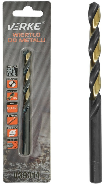 Burghiu metal HSS cu acoperire din titan 8mm [1]