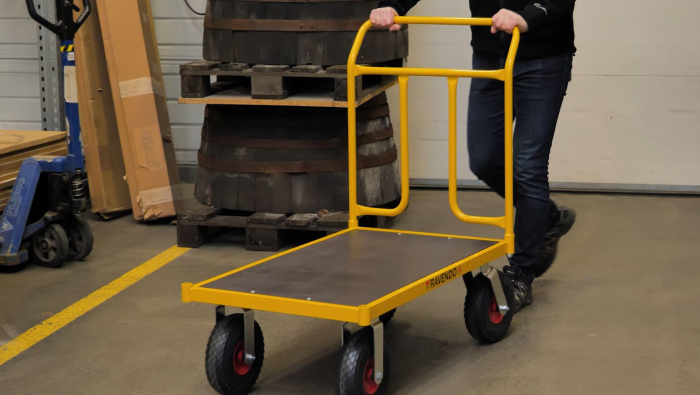 Cărucior de depozit profesional TW 1000 L - pentru logistică, depozit, fabrică, construcții și distribuție [3]