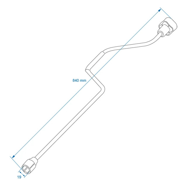 Cheie tubulara cu maner 840mm / 19mm [3]
